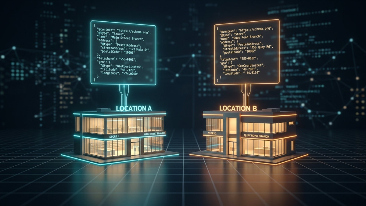 Image showing the json code for multiple locations