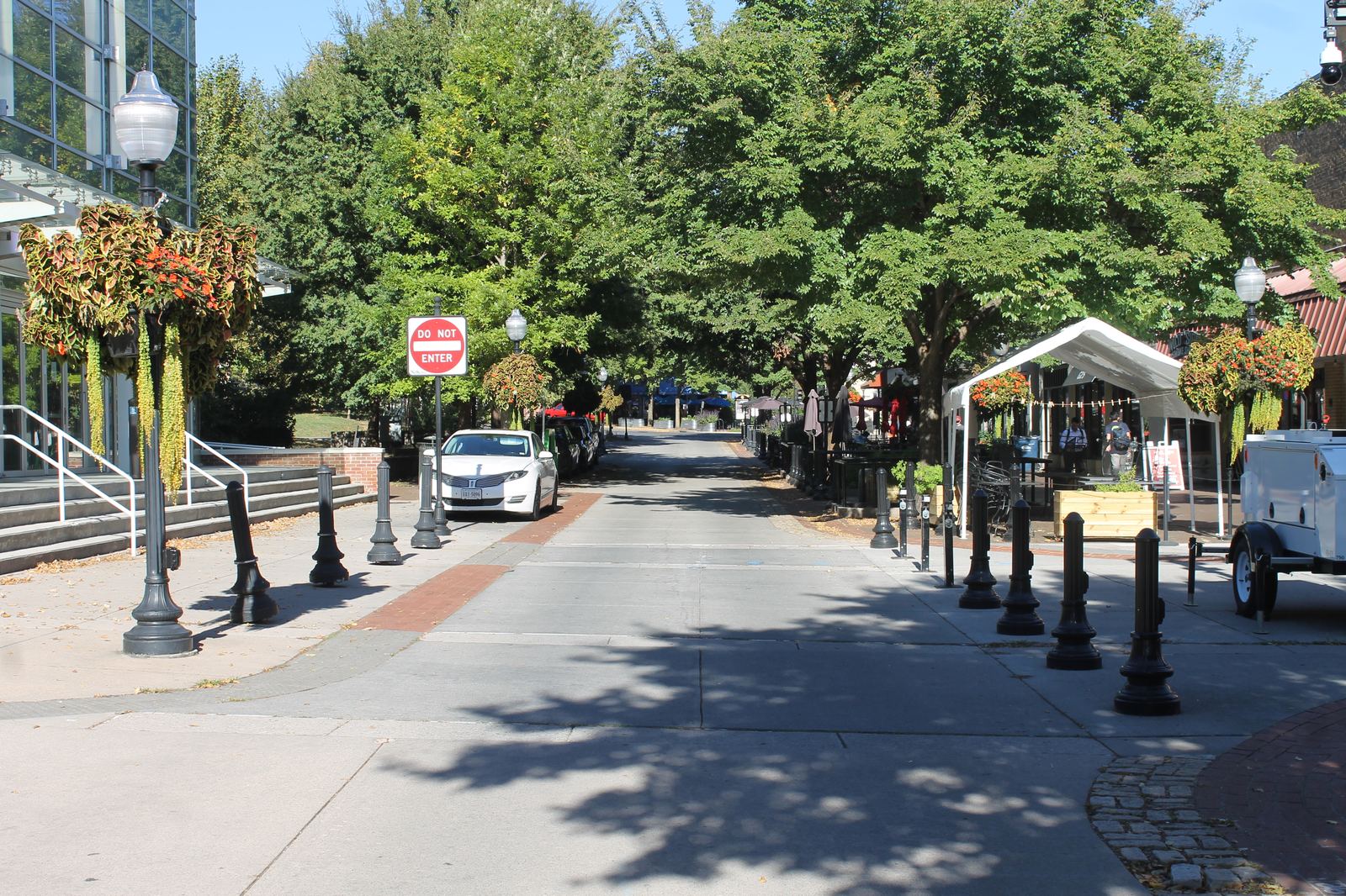 Downtown Blacksburg, VA pedestrian mall